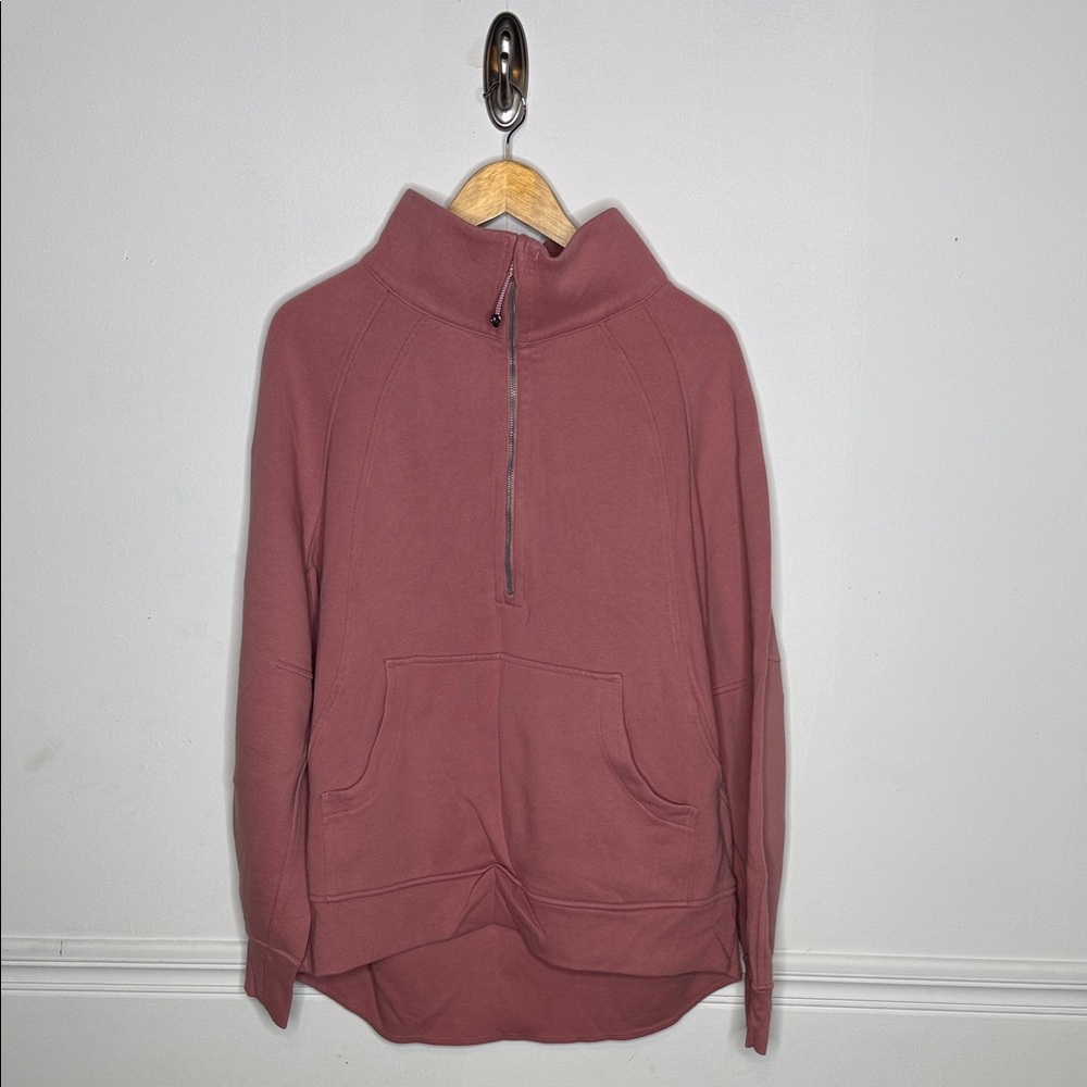 Lululemon Scuba 1/2 Zip Funnel Neck.  Mauve.  XL/XXL.